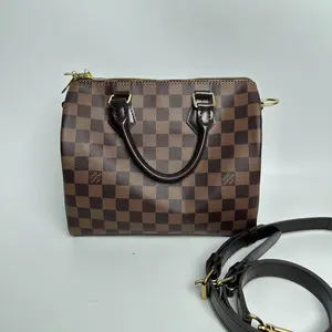 Pre-owned Louis Vuitton canvas Tote Bags Speedy25 Damier Ebene 【Senza 1】