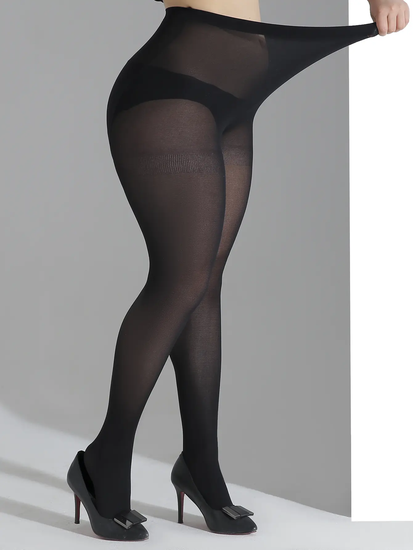 Yuman Women's Minimalist Microfiber Tights - Ultra-Thin Opaque Pantyhose with a Comfortable Oversized Fit for Everyday Wear, Style, Basic, Fashion Apparel sohochic