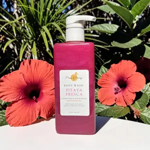 Pitaya Fresca Body Wash/with Hyaluronic Acid, Hibiscus Extract, Pitaya Extract/ Sulfate Free, Phthalate Free