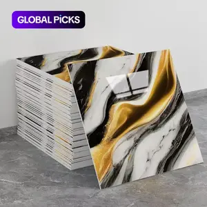 20/60pcs Self-adhesive Shower Tiles, Waterproof Marble Look PVC Material Wall Panels, Marble Vinyl Tiles, Suitable for Bathroom, Kitchen and Living Room, Easy Peel and Stick, Background Wal Decoration 11.8in*11.8in #GLOBAL PICKS