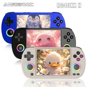 ANBERNIC RG40XXH Handheld Game Console 4.0-inch IPS Screen 640*480 Linux 64-bit System RG40XX H Retro Games Consoles Classic Emulator Holiday Gifts