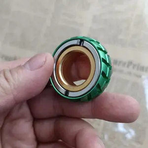 Magnetic Metal Fidget Toy, Ring Slider Fidget Toy, Relieve Adult Stress, Stress Relief Fidget, Leisure Tactile Coin, EDC Fidget Toy for Adults & Teens