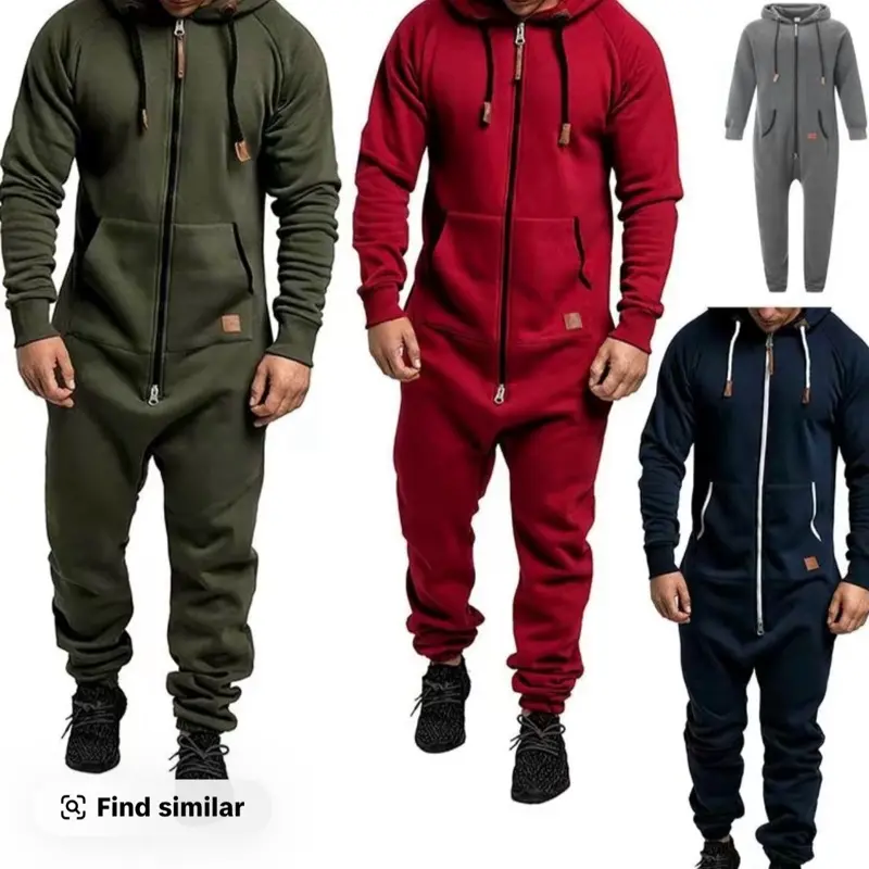 long sleeve full-zip overall