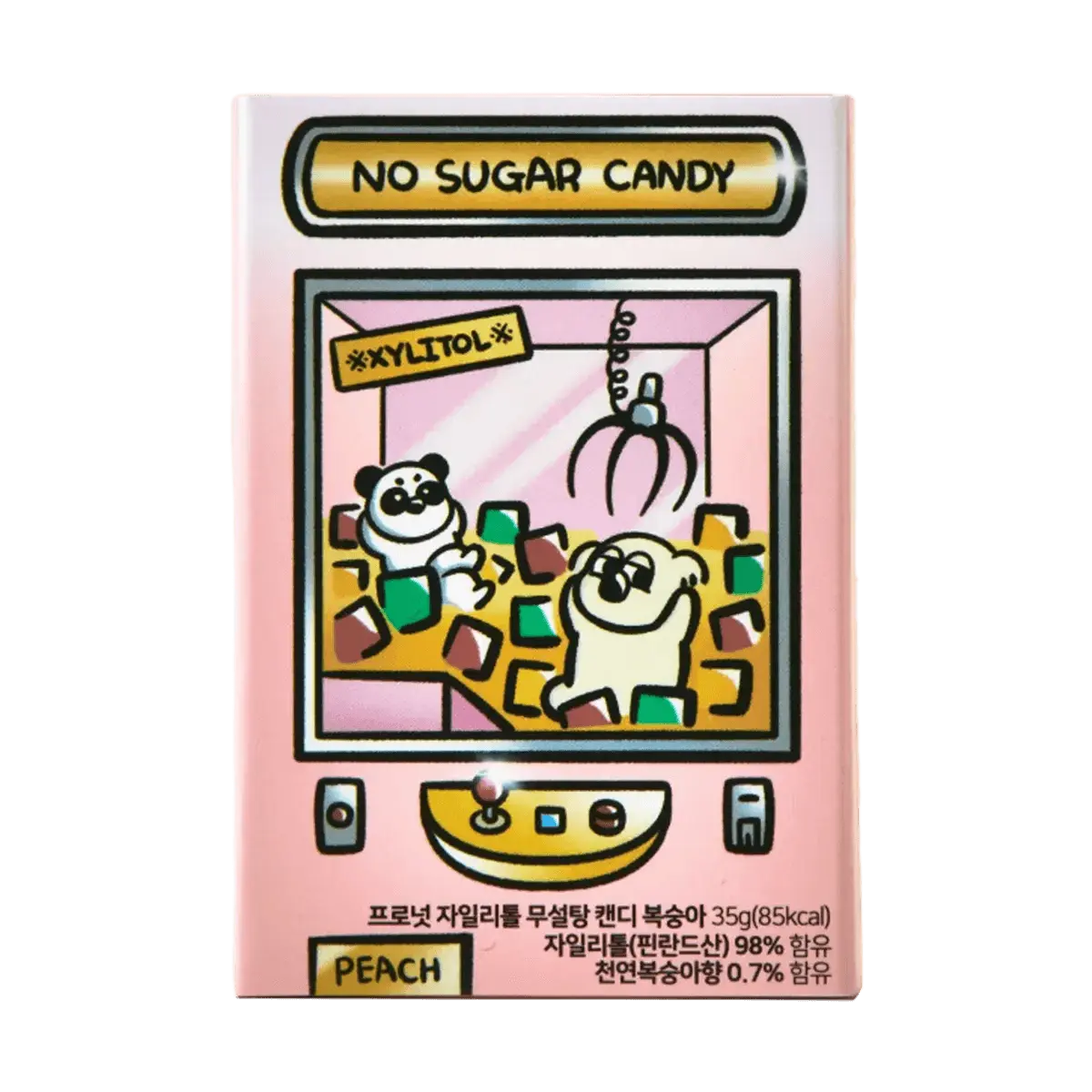 PRONUT Sugar-Free Peach Xylitol Candy - Low Calorie, Keto Friendly, Olive Young , 30g