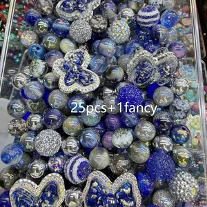 March Second Round Creative Acrylic Beads, DIY Mix Beads, Bead Assortment, DIY Beading, DIY Craft Embellishments, Used for Stringing Pens, Choking Hazard Warning, Ca Prop 65 Compliant, Non-Silver Color