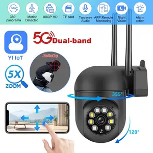 1080P IP Smart Surveillance Camera, Two-way Voice Intercom, One-button Wifi connection Smart Tracking, Color Night Vision, 90° Up and Down, 355° Pan/Tilt Control, Remote Access Viewing, Watching Pets/Elderly/Courtyard