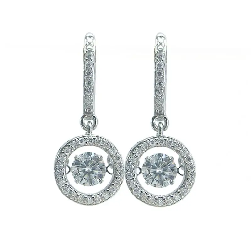 【248】1CT*2 SYNTHETIC MOISSANITE EARRINGS
