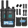 FRS Walkie Talkies H28Y Long Range Walkie Talkie for Adults with Earpiece Mic Rechargeable 2-Way Radios Handheld Two-Way Radios Transceiver Kids with USB Charger for Camping 2pcs