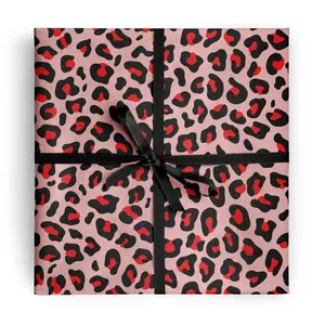 Love Leopard Gift Wrapping Paper