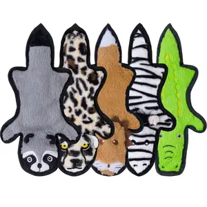 No Stuffing Dog Toys Crinkle Squeaky Dog Toy, Long Lasting Dog Chews for Aggressive, Plush Dog Puppy Chew Toys for Teething, Durable Dog Toy with 6 Tough Layers for Small Medium Large Breed，Large