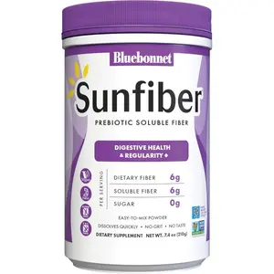Bluebonnet Nutrition Sunfiber Soluble Fiber Unflavored, 7.4 OZ, 30 Servings