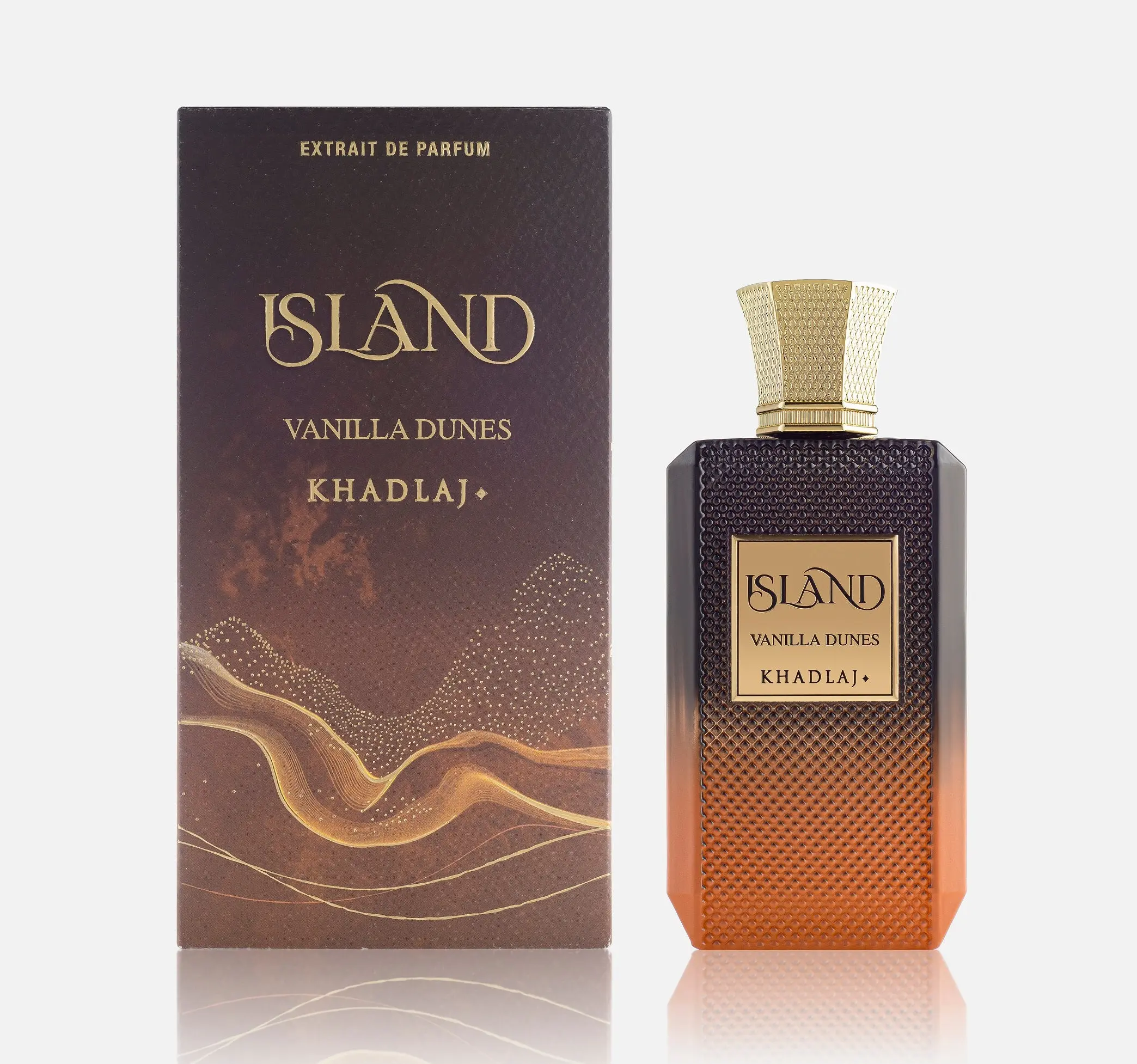 KHADLAJ Island Vanilla Dunes 100 ML Extrait de Parfum Spray - Concentrate Scented Unisex Fragrance, Fragrances Perfumes Cologne, Self Care Products, Captivating Scent, Single Item