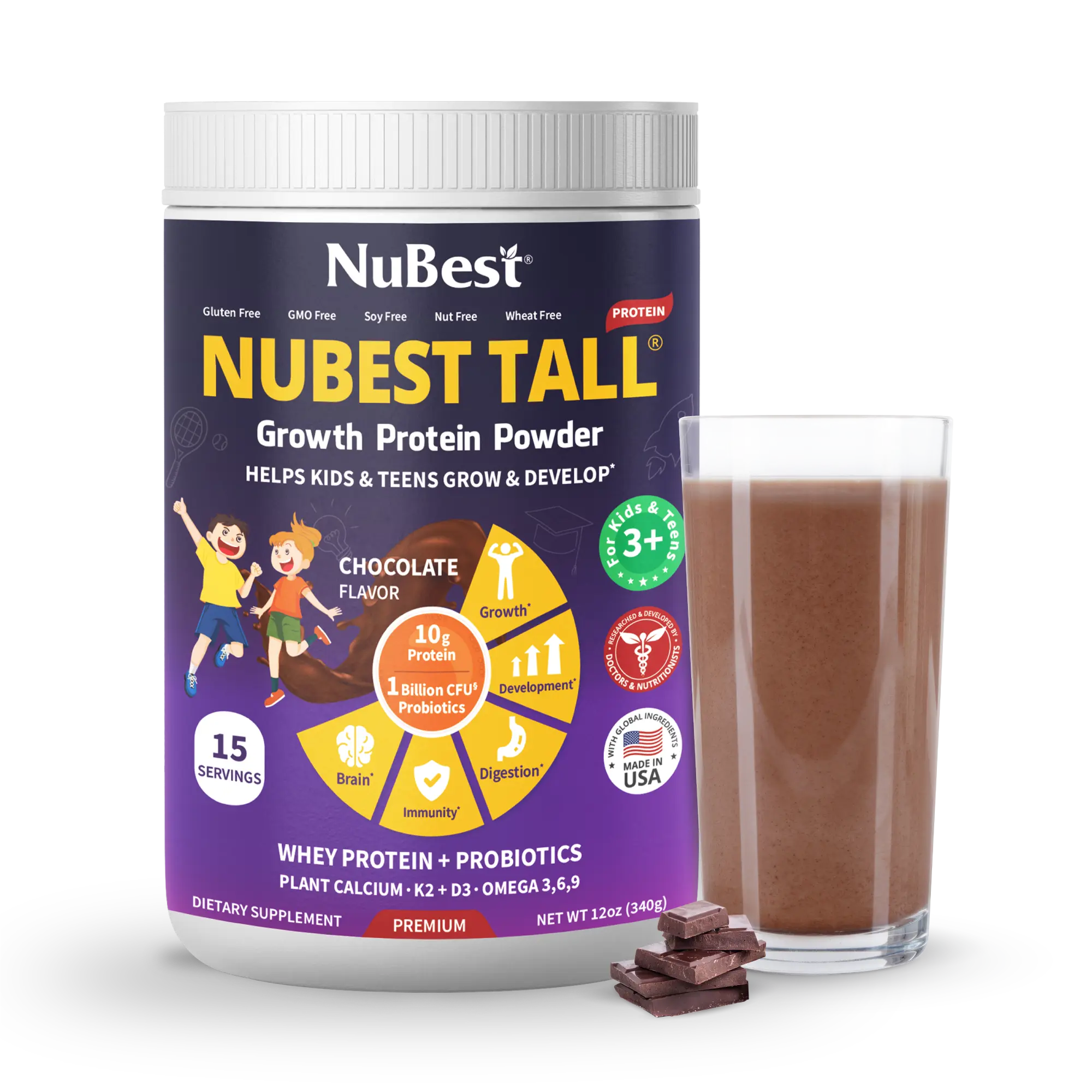NuBest Tall Protein Chocolate | Kids' Height & Growth Shake
