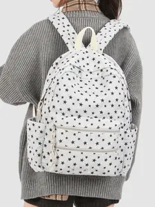 1pc  Women's lightweight backpack with zipper closure, fashionable and versatile, suitable for students' campus travel, commuting and tourism. Women's backpack, Trendy Backpack, Traveler Essentials Backpack, Travel Backpacks, Stylish Daypacks