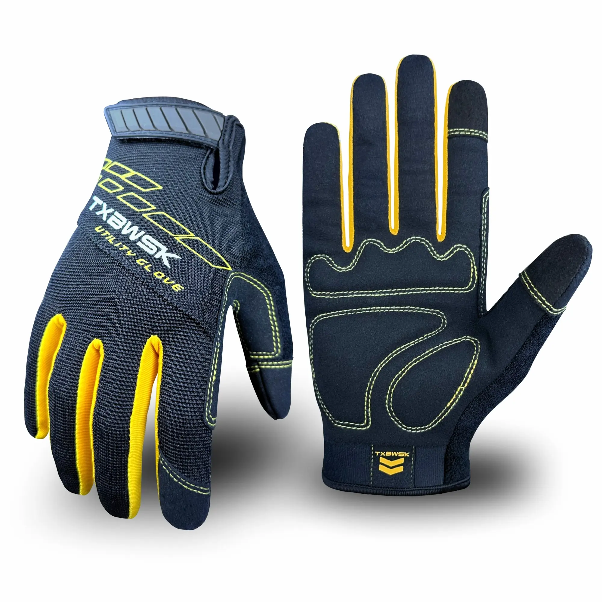 Unisex High Performance Safety Work Gloves, Multi Purpose Glove, Flexible Breathable Touchscreen Compatible, Suitable for Mechanics, Repair, Gardening, Outdoor Use, Protective Work Gloves, Multipurpose Work Gloves