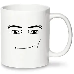 Creative Man Face Pattern, Ceramic Coffee Cup, Novelty Water Cup, Funny Accent Mug, Drinking Supplies for Home Office Use