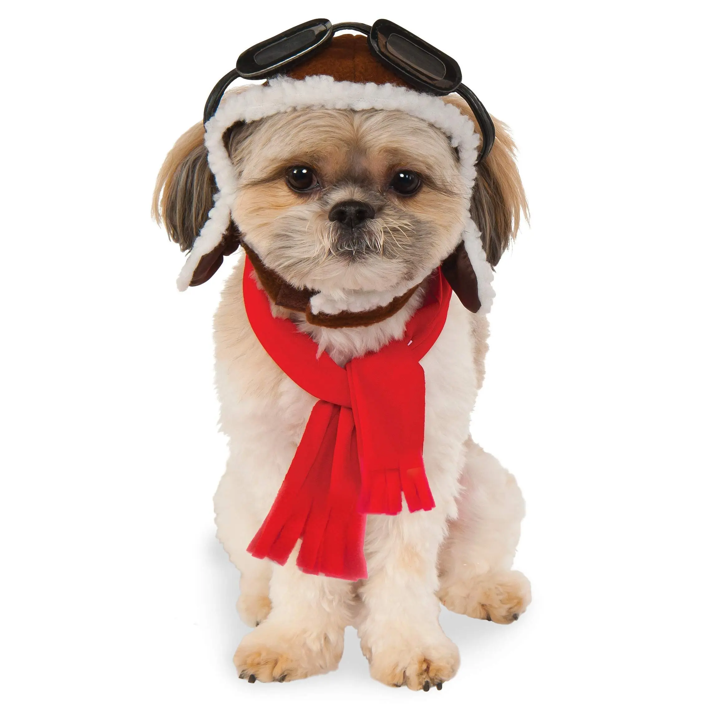 Pets Aviator Hat and Scarf Costume Accessory Set