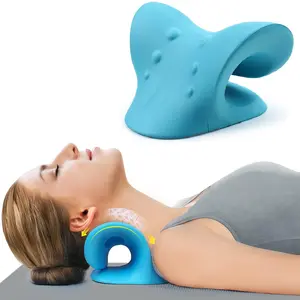 【Best Gifts】Neck Shoulder Stretcher for Pain Relief, Neck and Shoulder Relaxer Cervical Traction Device Pillow for Muscle Relax, Pillow Neck Stretcher