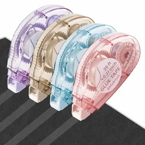 4 Pcs, Double Sided Tape Roller for Crafts, 26 Ft x 0.31 In Tape Runner, Junk Journal Supplies, Scrapbook Supplies & Craft, Photo, Tape for Gift Wrapping.