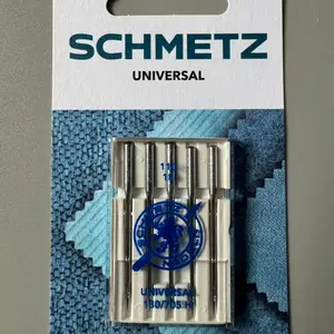 Schmetz Universal Sewing Machine Needles, 5/10pcs, 130/705 H, Sizes 65/9, 75/11, 80/12, 90/14, 100/16, 110/18, Household Use