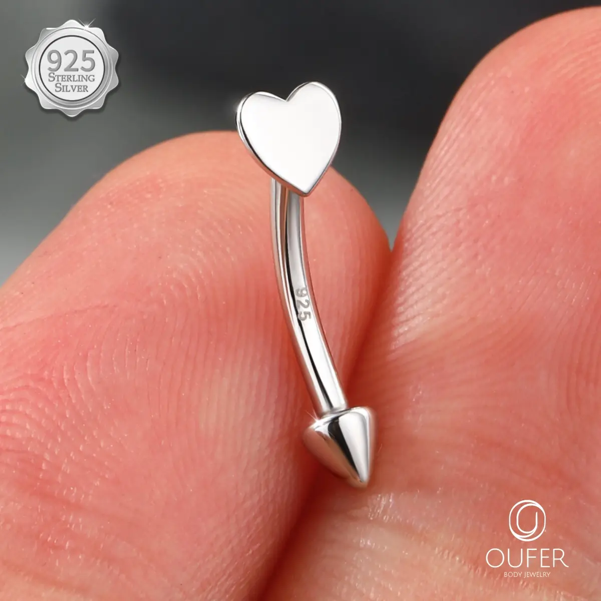 S925 Heart Silver