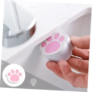 Cat Paw Glass Cleaner Sponge, Sticky Sponge Cloth for Glass and Bathroom Surfaces, Durable and Easy to Use, Home Cleaning Tool