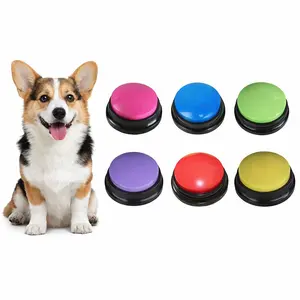 Dog Communication Button, 6/8 Counts Voice Recording Button for Pet Training, Buzzer with 30 Second Record Playback, Funny Gift for Dogs