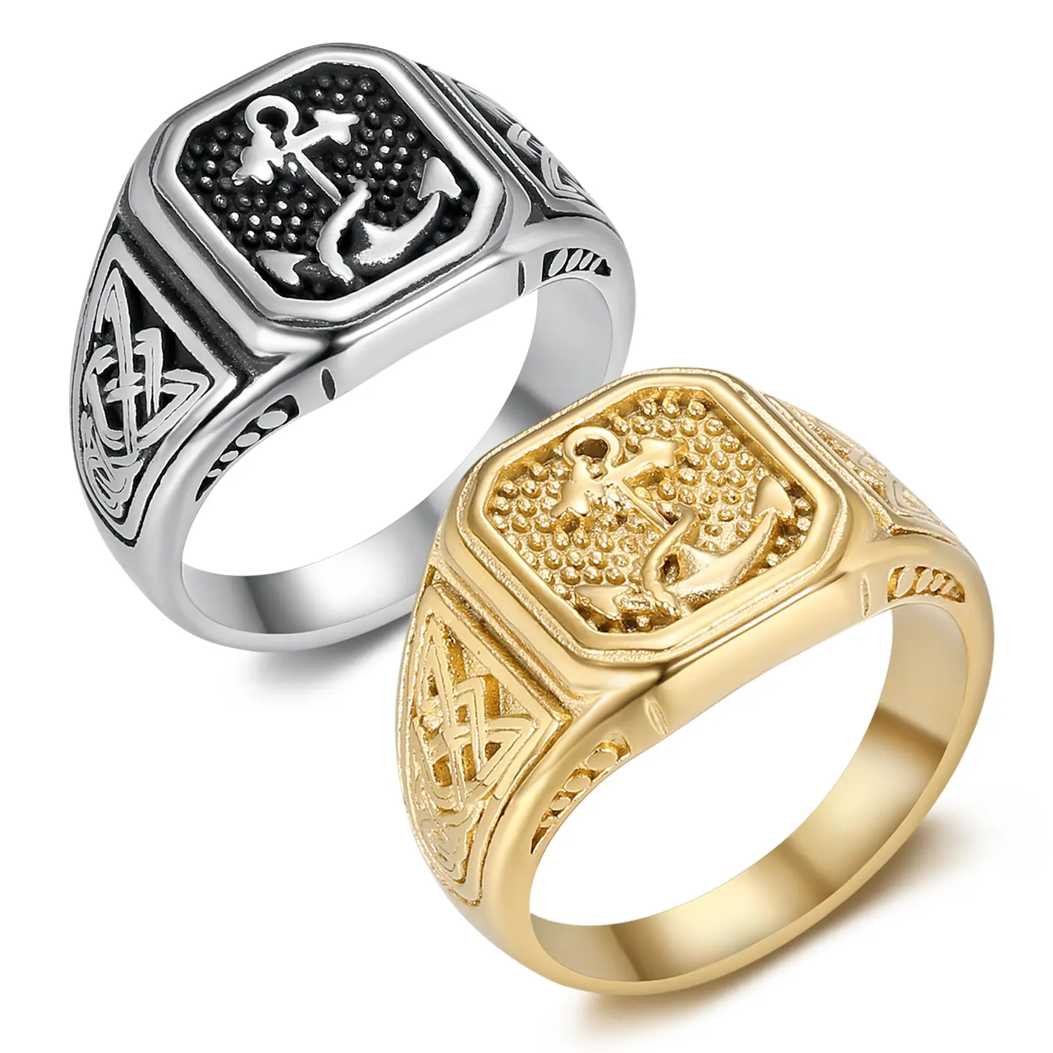 Unisex Antiqued Statement Multi Ring - Vintage Costume Jewelry, Versatile Daily Wear Fashion Accessory
