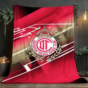 Toluca Sports Football Club Print Soft and comfortable home blankets, small throw blankets, nap blankets, perfect Christmas gifts for friends and besties. Super soft heat-pressed blankets.Y251219271