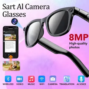 Smart Sports Glasses with First-Person Camera & AI Translator｜8MP Photochromic Lenses, Hands-Free Video for Outdoor Adventures