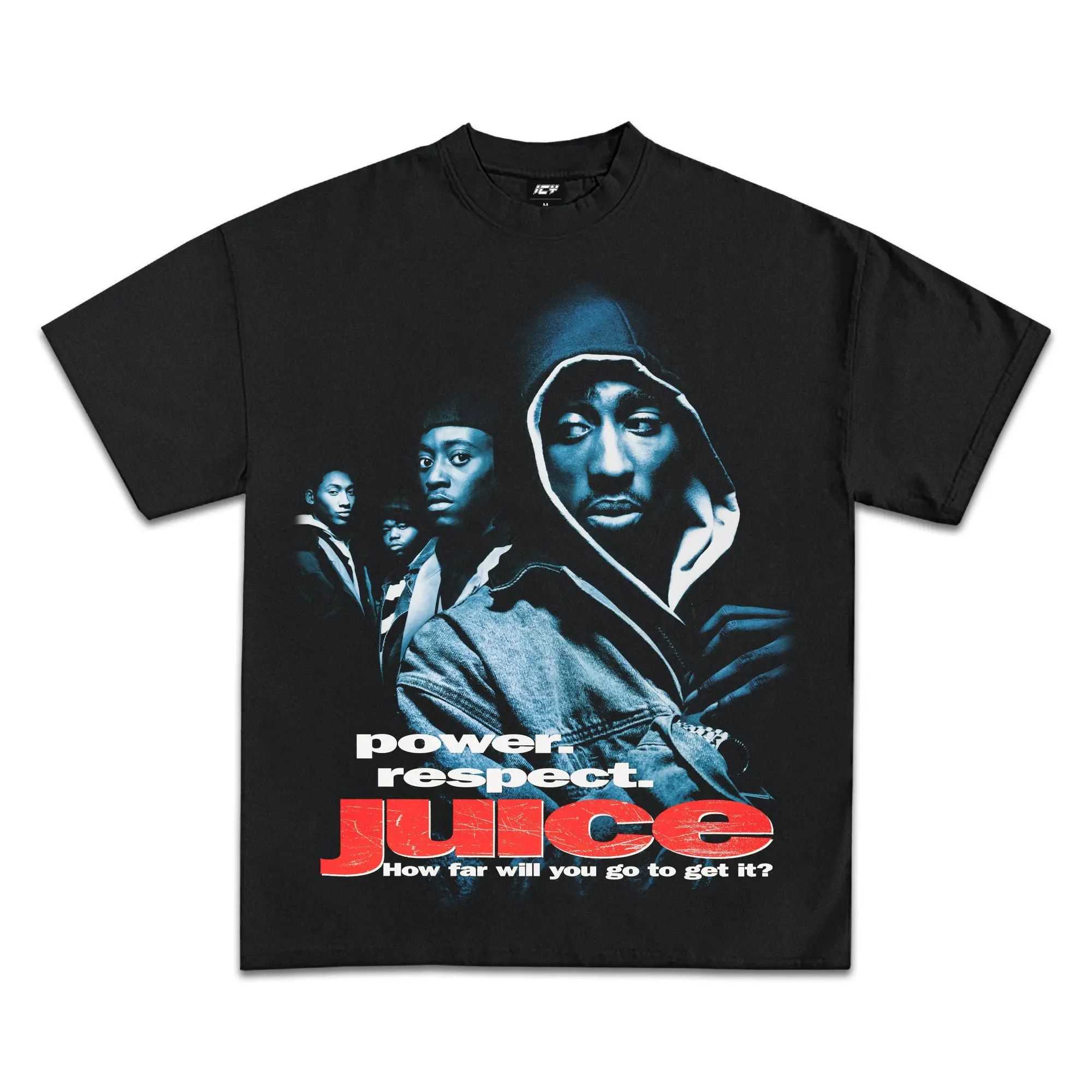 Juice 2pac T-shirt 90's Hip Hop Clothing Unisex Classic Fit Rapper Streetwear Clothing Cotton