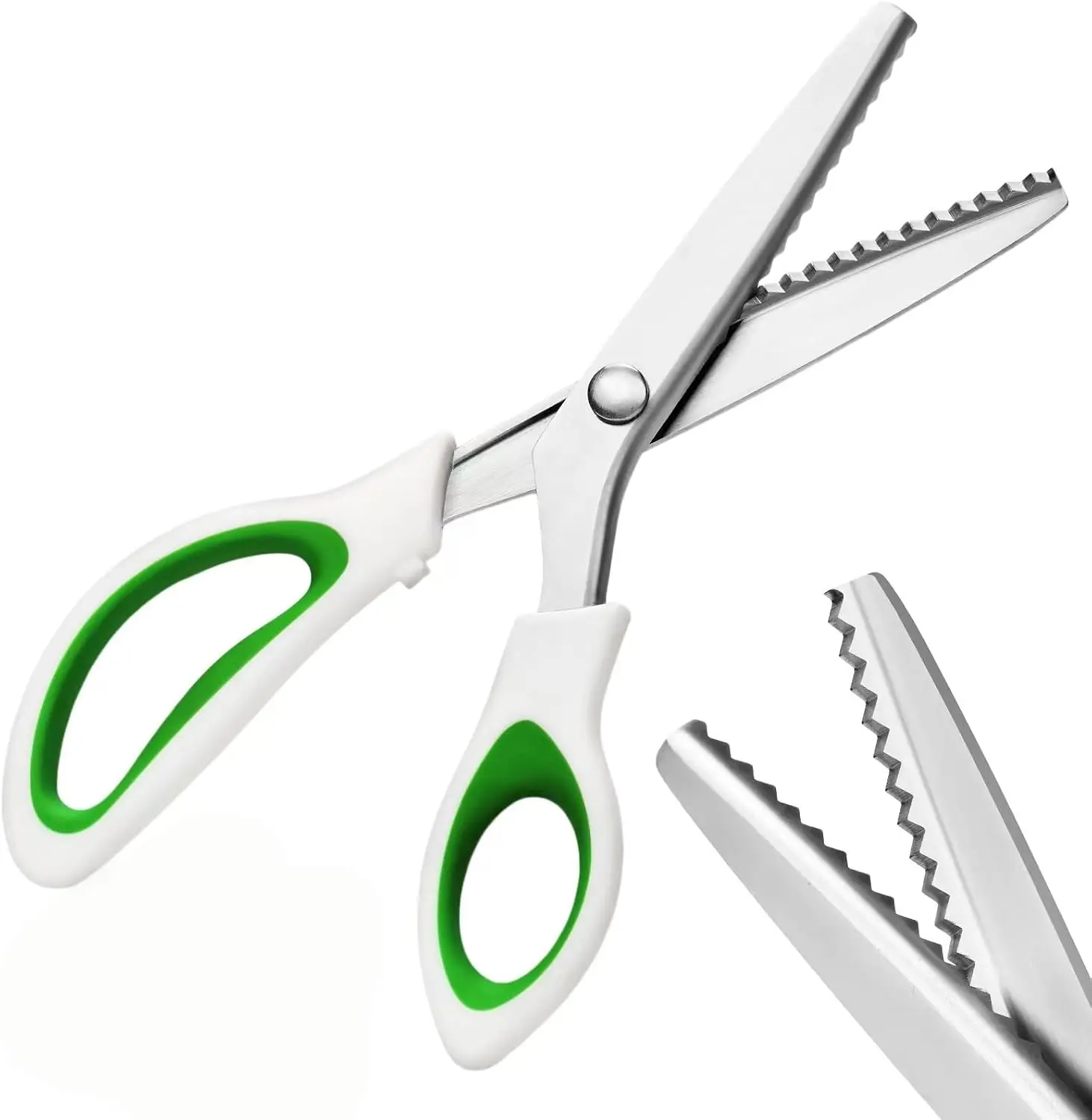 Pinking Shears 9 Inch Zig Zag Scissors for Fabric, Sewing and Dressmaking