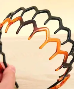 2025 New U Shape Fashion Tooth Hair Comb Headband High Cranium Head Bands for Women's Hair Zig Zag Headbands for Women Wavy Teeth Hairs Hoop for Women Girls Hairs Accessory Styling Mix 2PCS M