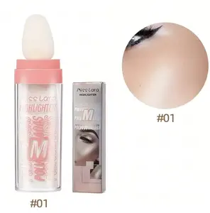 Shimmering Glitter Powder Highlighter Makeup, Body Brightens Three-dimensional Face Blusher Patting Powder Highlighter,Suitable for Face & Body Radiant Cosmetic