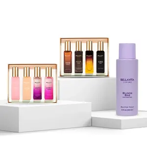 The Soft Romance Duo by Bellavita Luxury | Him & Her Perfume Gift Set & Bloom Bae Hair & Body Mist | Floral Woody & Signature Scents | Notes of Soft Florals, Woods & Musk | Long-Lasting Eau De Parfums & Revivable Water-Based Mist | Vegan & Cruelty-Free