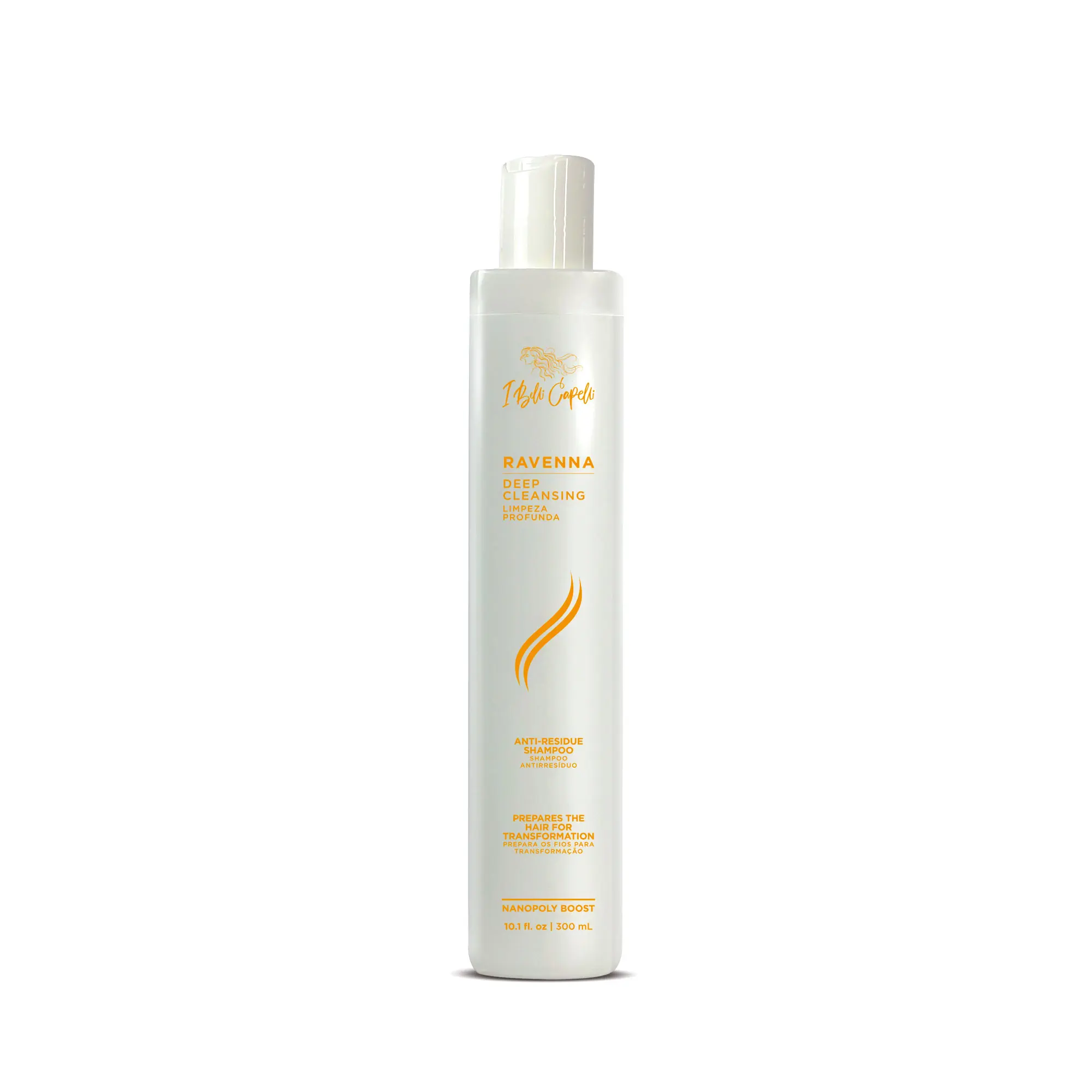 I Belli Capelli Natural Deep Cleansing Anti-Residue Liquid Shampoo - Shine-Boosting, Hydrating Formula for Dry Hair, 300ml/10.1 fl.oz, Paraben Free, Haircare, Cleanser, Moisture, Wavy, Adults