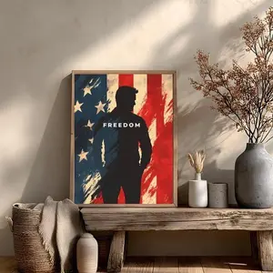 Charlie K Inspired Freedom Poster | Conservative Speaker Inspired | American Flag | USA Liberty Printable Poster