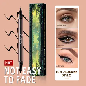 【Charm Vary】24H Smudge-Proof Liquid Eyeliner | Dual-Ended, Waterproof & Creamy Smooth | Vegan Makeup