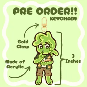 PREORDER 3" Original Hand Drawn Silly Avery The Mayo Keychain Minecraft ARG