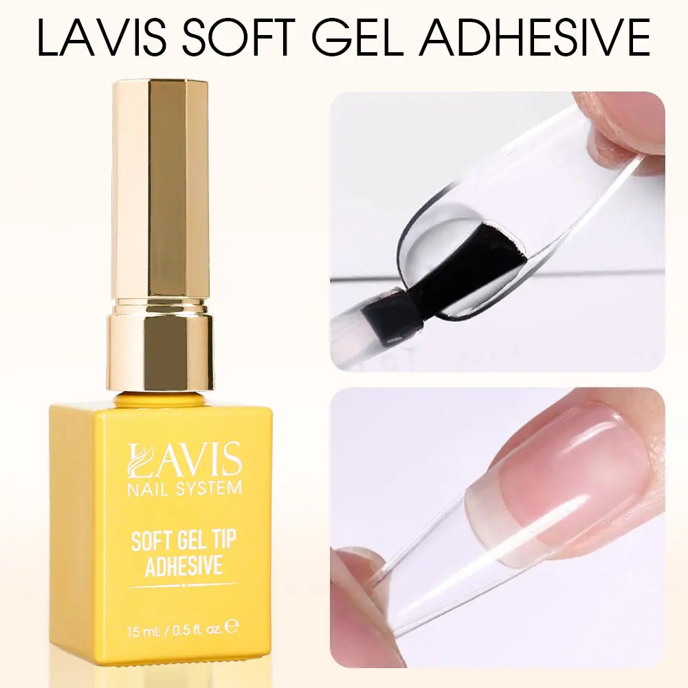 LAVIS Gel Polish Soft Gel Tip Adhesive