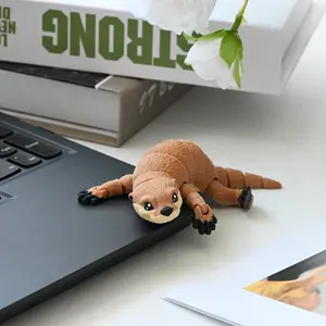 3D Printed Animal Otter Model, Desktop Ornament, Room Decoration, Car Interior Decor, Unique Birthday Gift, Party Small Present, Articulated Fidget Figurines, Collectible Figurine, Collectible Figure Decor, Animal Collectibles