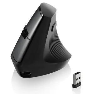 Bluetooth & 2.4G Rechargeable Ergonomic Vertical Wireless Mouse, 84g, 800/1200/1600 DPI, Quiet Clicks for Laptop/Desktop/PC/MacBook