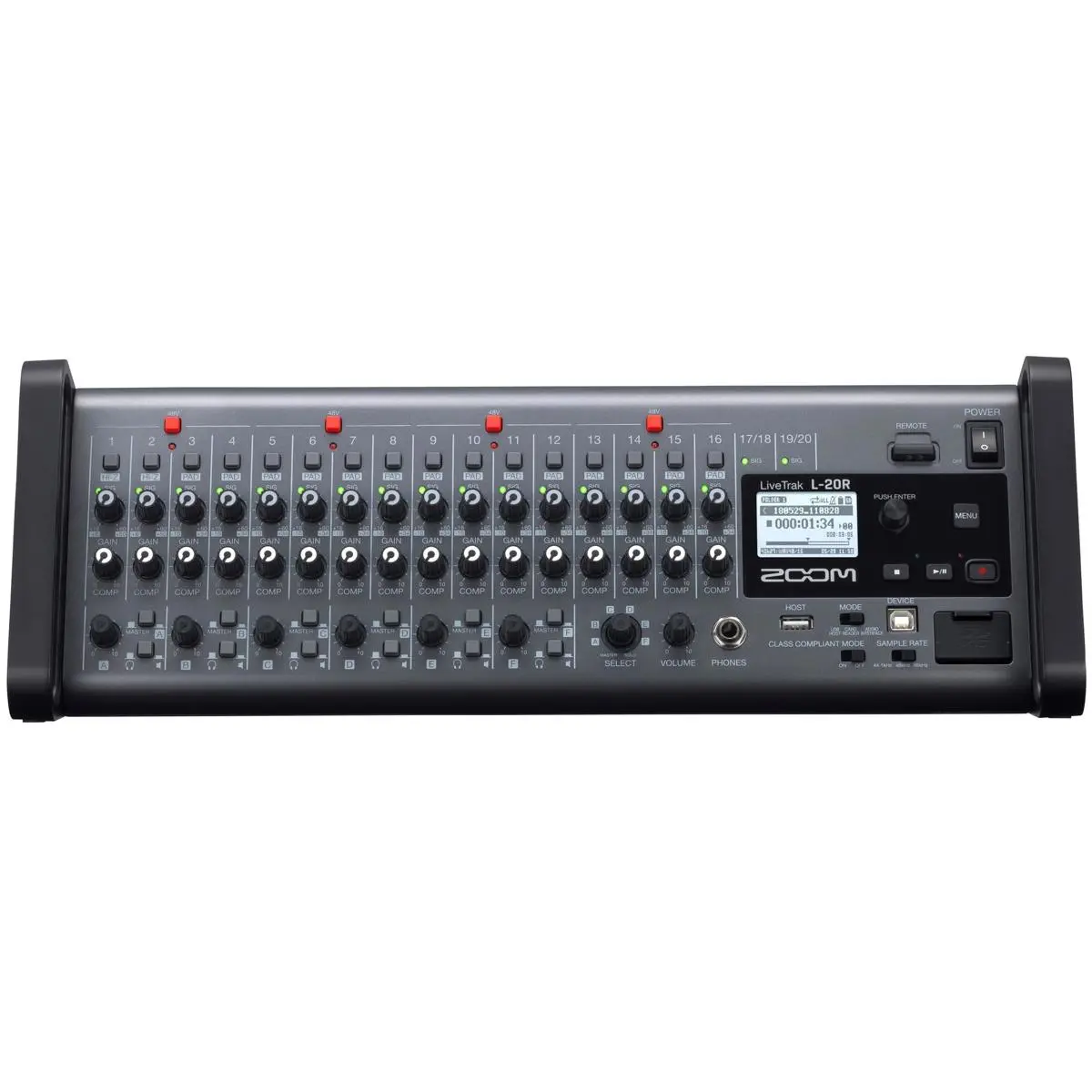 Zoom LiveTrak L-20R Rack-Mountable Digital Mixer