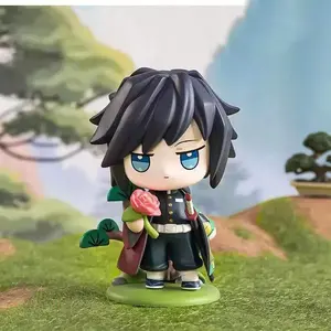 Demon Slayer Blind Box Birth Flower Series Ornament, Cute Figurines, Handmade Charcoal Treatment Model, Cute Small Gift (random), 1pc