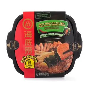 Haidilao Spicy Flavor Hot Pot With Plant-based Luncheon Meat 370 g