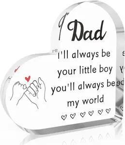 Father's Day Gift Dad Gifts from Daughter - Dad Christmas Gifts,Fathers-Day Dads Gift,Father Day Valentines Birthday Thank You Gift Ideas Romantic Father's Day Papa Presents,Office Desk Decor,Acrylic Decor