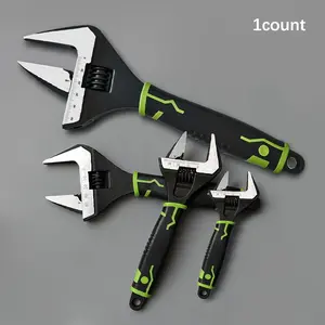 Multi-Function Adjustable Wrench, Large Opening with Clear Scale, 6/8/10/12 Inch Options, Non-Slip Handle, Durable, Ideal for Home, Industrial, Auto Repair, Multifunctional Wrench