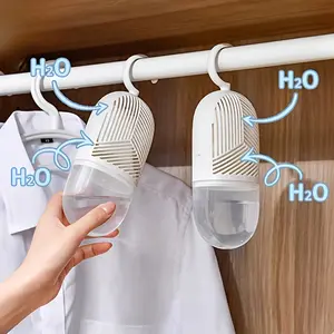 6 Counts Reusable Hanging Dehumidifier Bags, Moisture Absorber, Moisture Absorption for Closet & Bathroom, Anti-Mold, Wardrobe Dehumidification Accessories，Christmas gifts for home use