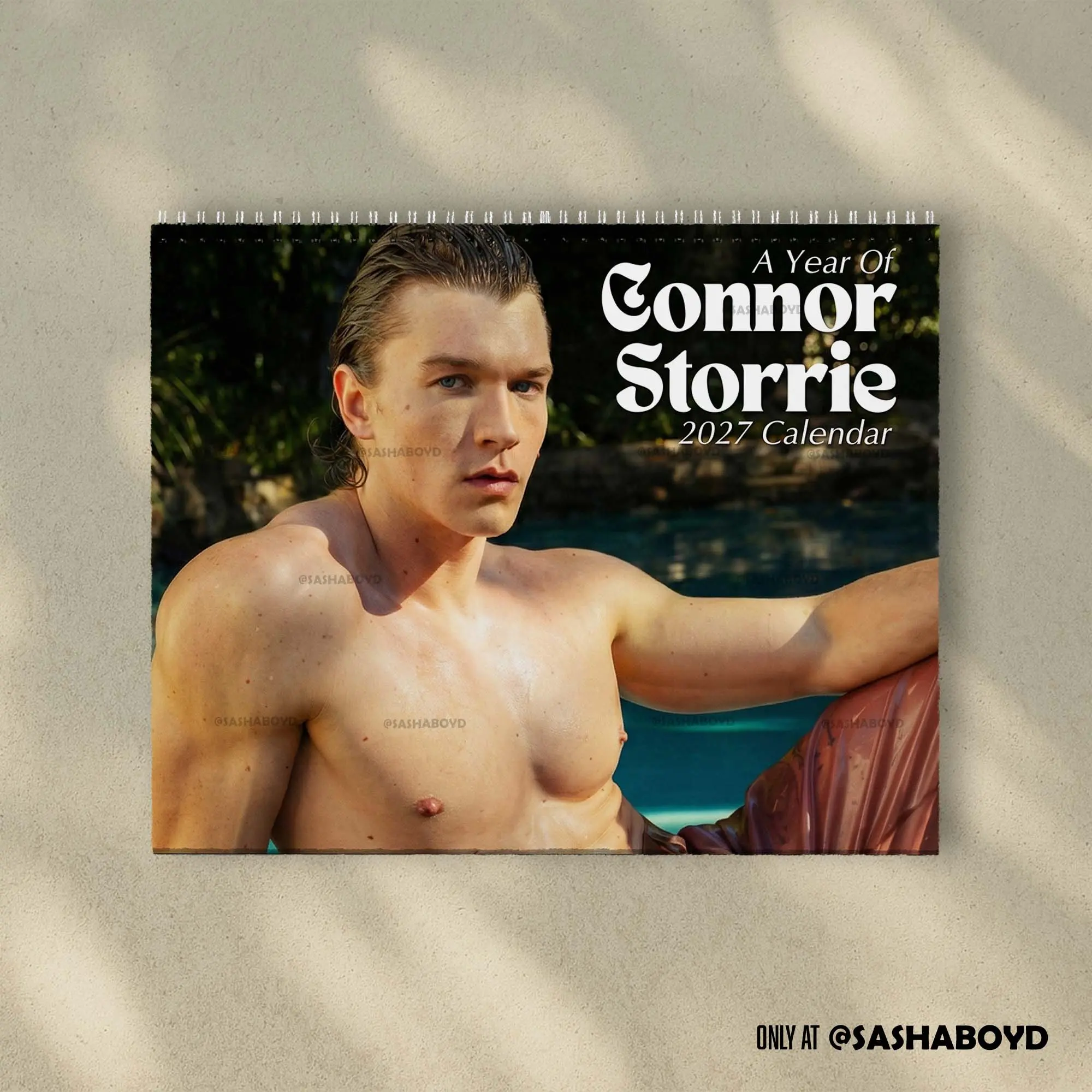 A Year Of Connor Storrie 2027 Wall Calendar - Hudson Williams Calendar, Hudson Connor Calendar, Heated Rivalry Calendar, Ilya & Shane, Hockey Romace Story, Hollanov, Rivals to lovers, Gay stories | Home Decor, Office Decor - New Year Fan Gift