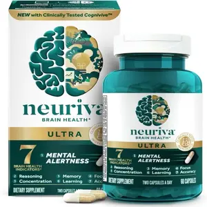 Ultra Nootropic Supplement for Mental Clarity Focus & Concentration 60 Capsules with Clinically Tested Cognitive Support Caffeine-Free Brain Health Formula